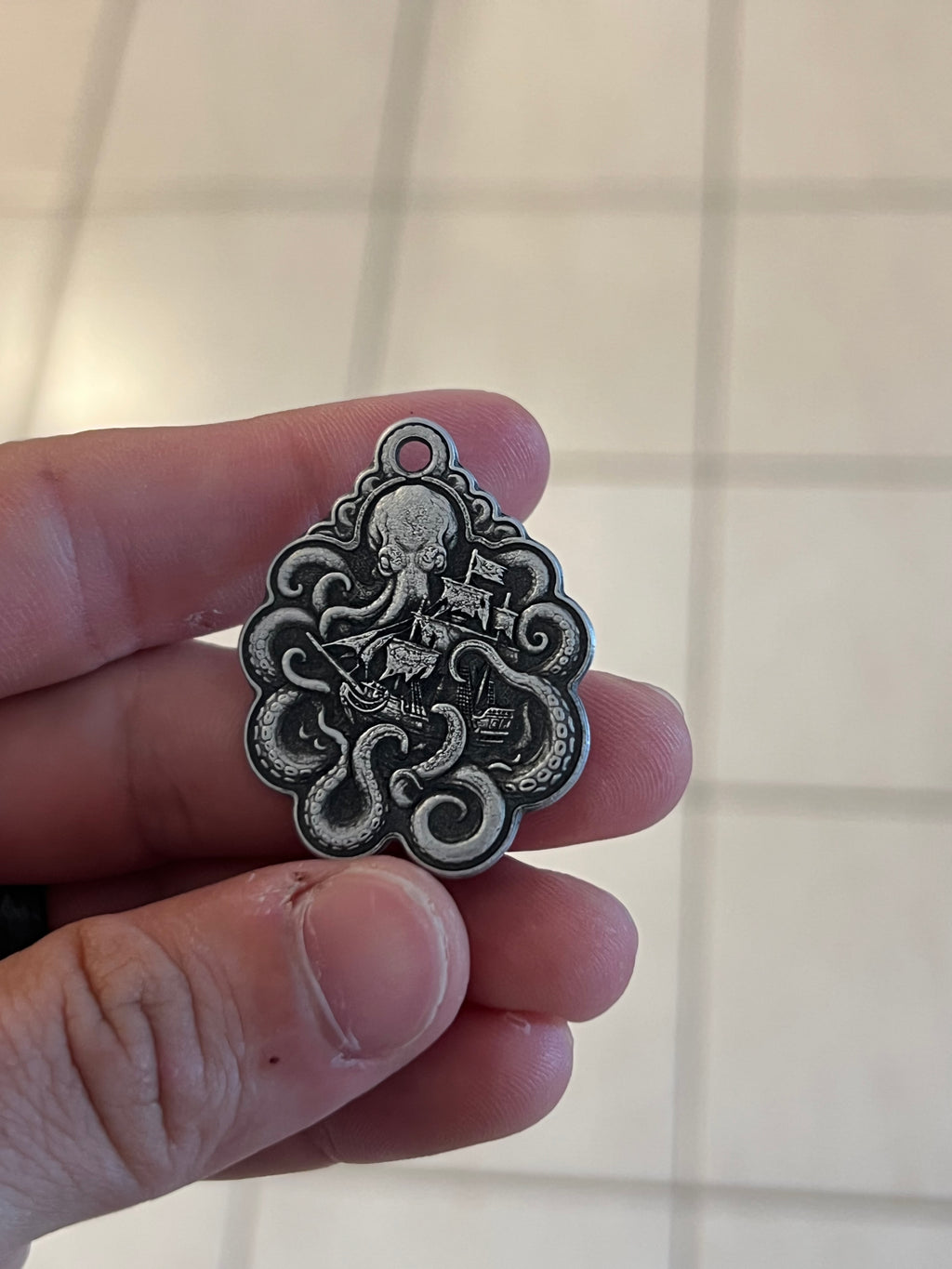 Octopus Vs Pirate Pendant