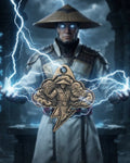 Digital Download -- Lord Raiden of MK Pendant -- Outline, Depthmap, XCS File, & Instructions