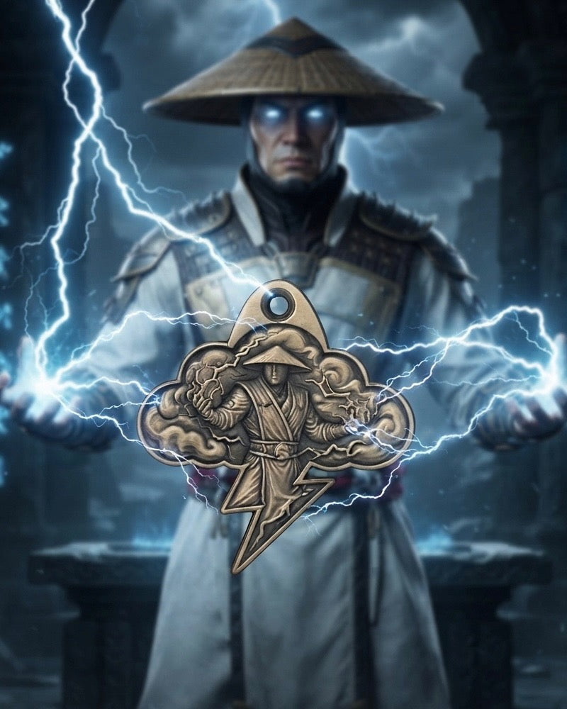 Digital Download -- Lord Raiden of MK Pendant -- Outline, Depthmap, XCS File, & Instructions