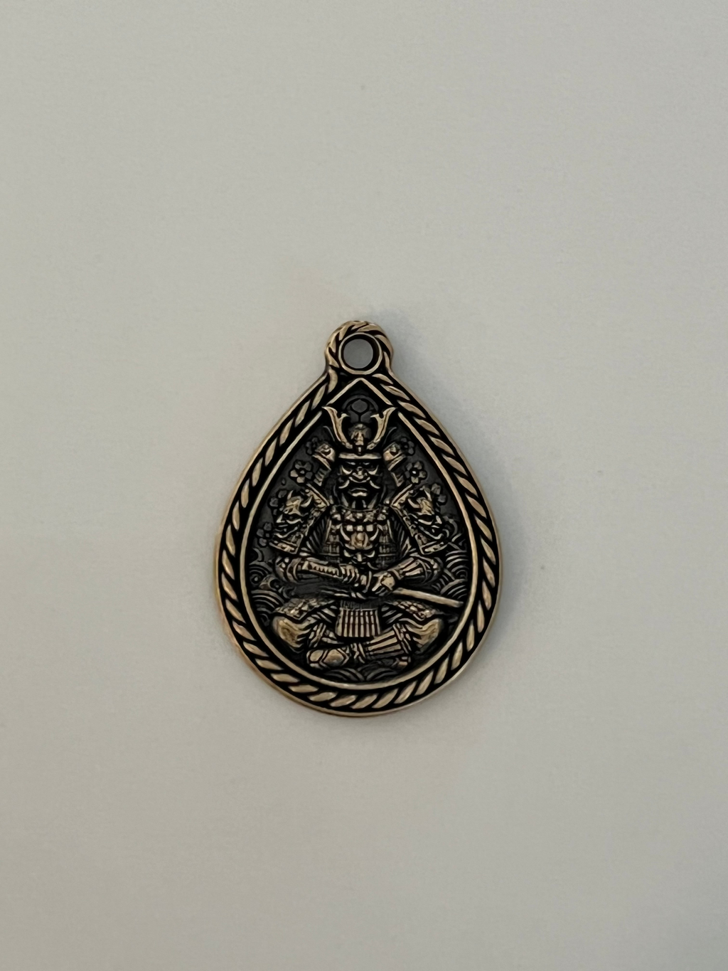 Samurai Pendant Digital Download - XCS File, Depthmap, & SVG Outline