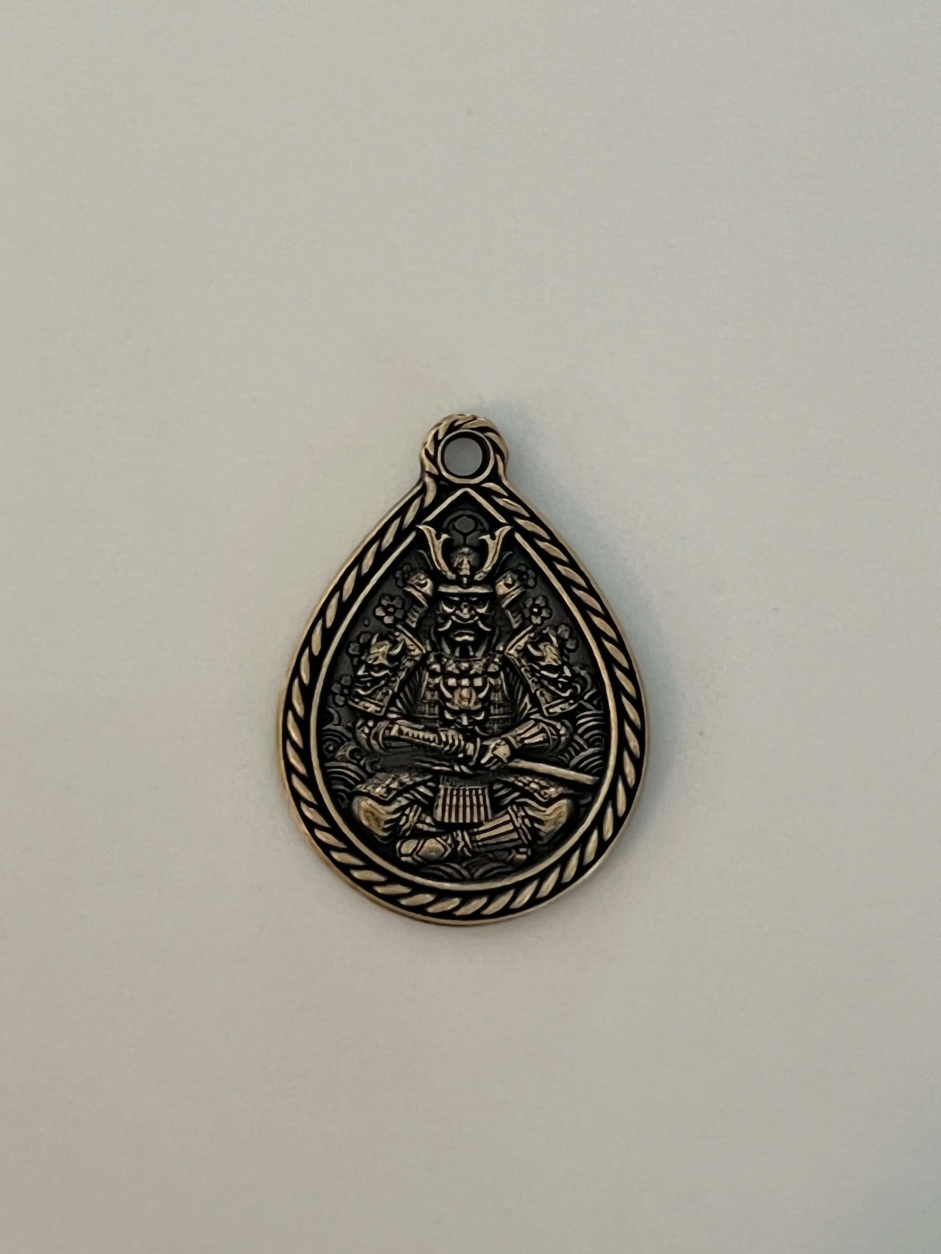 Samurai Pendant Digital Download - XCS File, Depthmap, & SVG Outline
