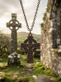 Beautiful Celtic Cross -- Solid Brass