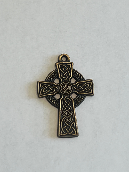 Beautiful Celtic Cross -- Solid Brass