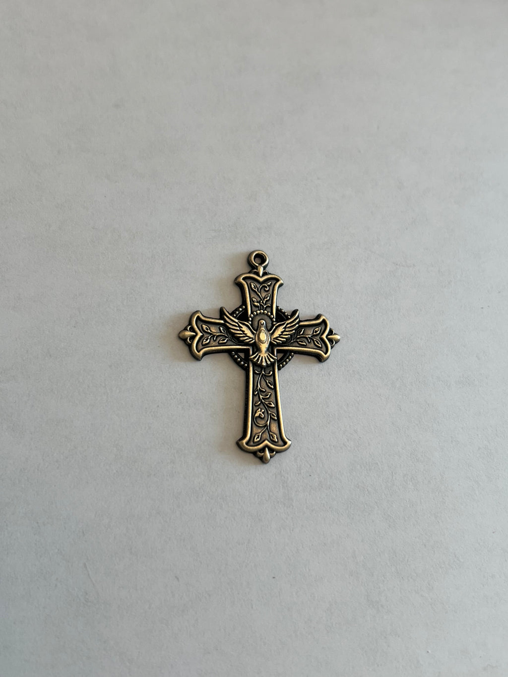 Ornate Dove Cross Pendant Digital Files -- SVG Outline, Depthmap, & XCS File