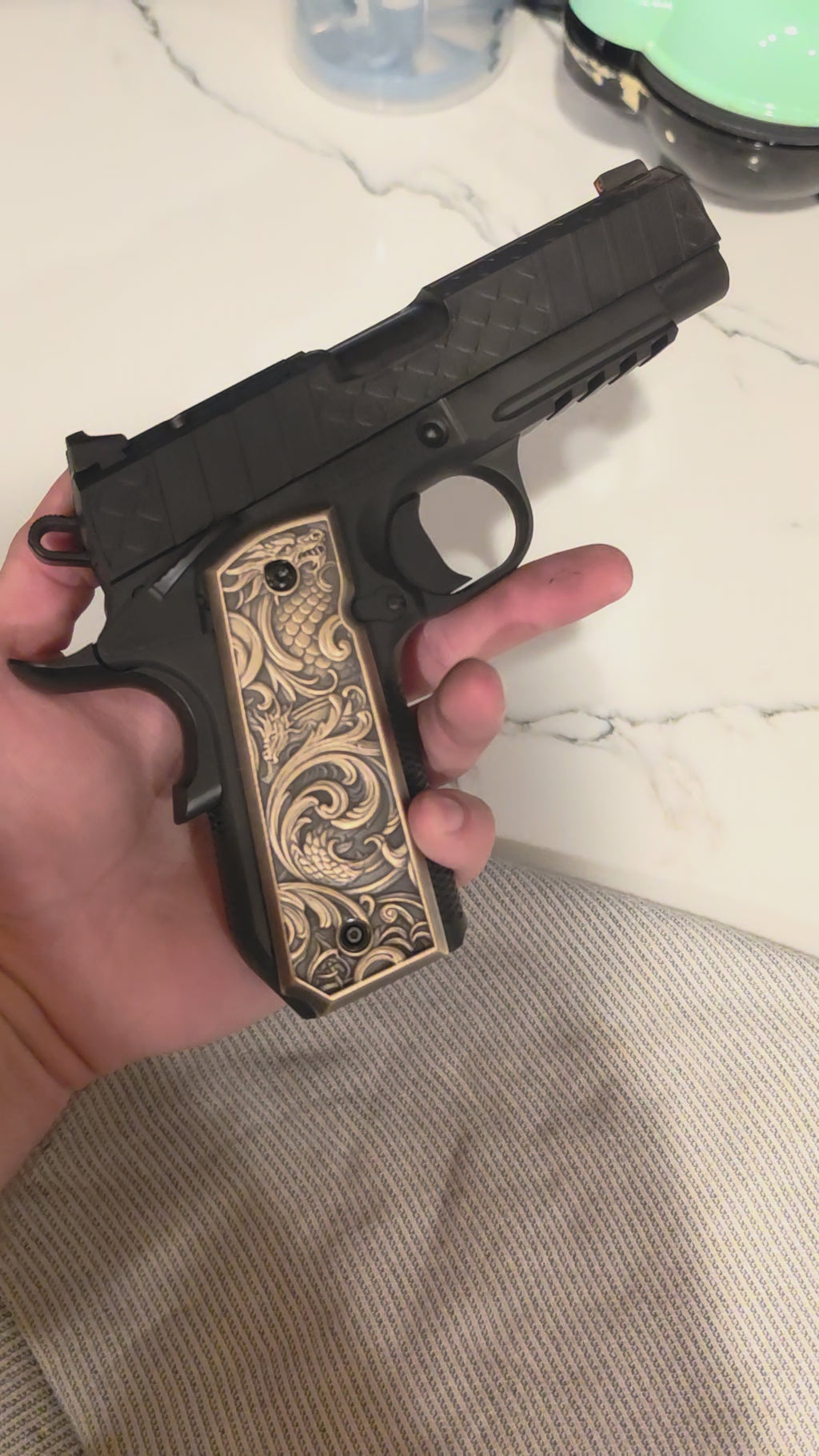 Dragon Scale Scrollwork 1911 Grips