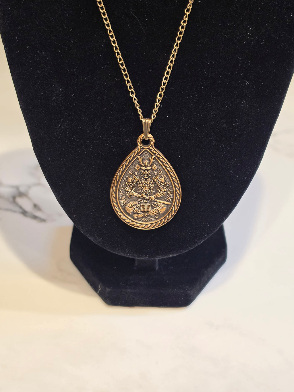 Samurai Teardrop Pendant