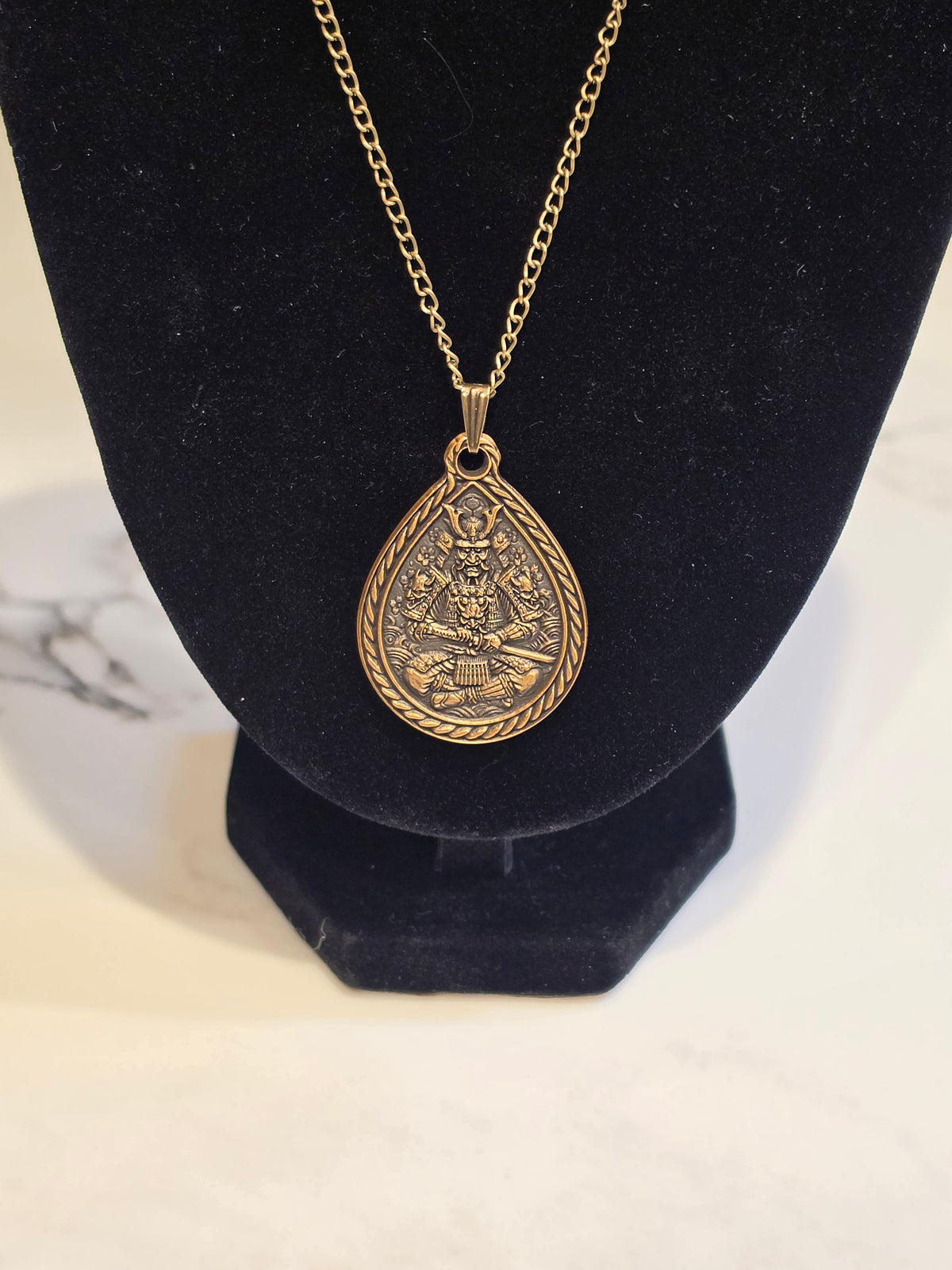 Samurai Teardrop Pendant